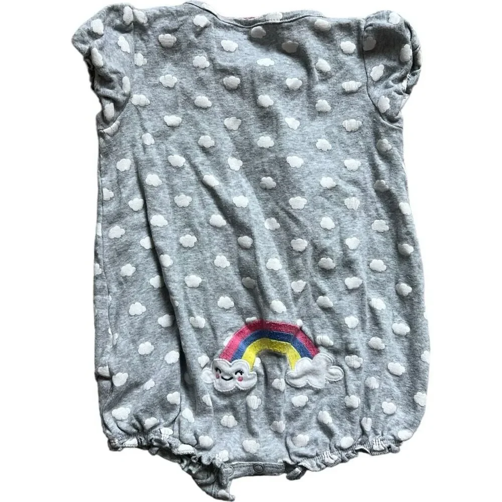Baby Girls Carters Carters Rainbow Baby Sunshine Shortall Romper - Sz 18 mo